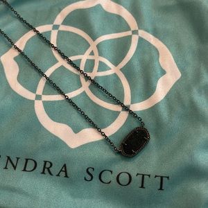 Kendra Scott Elisa Necklace - Black Drusy